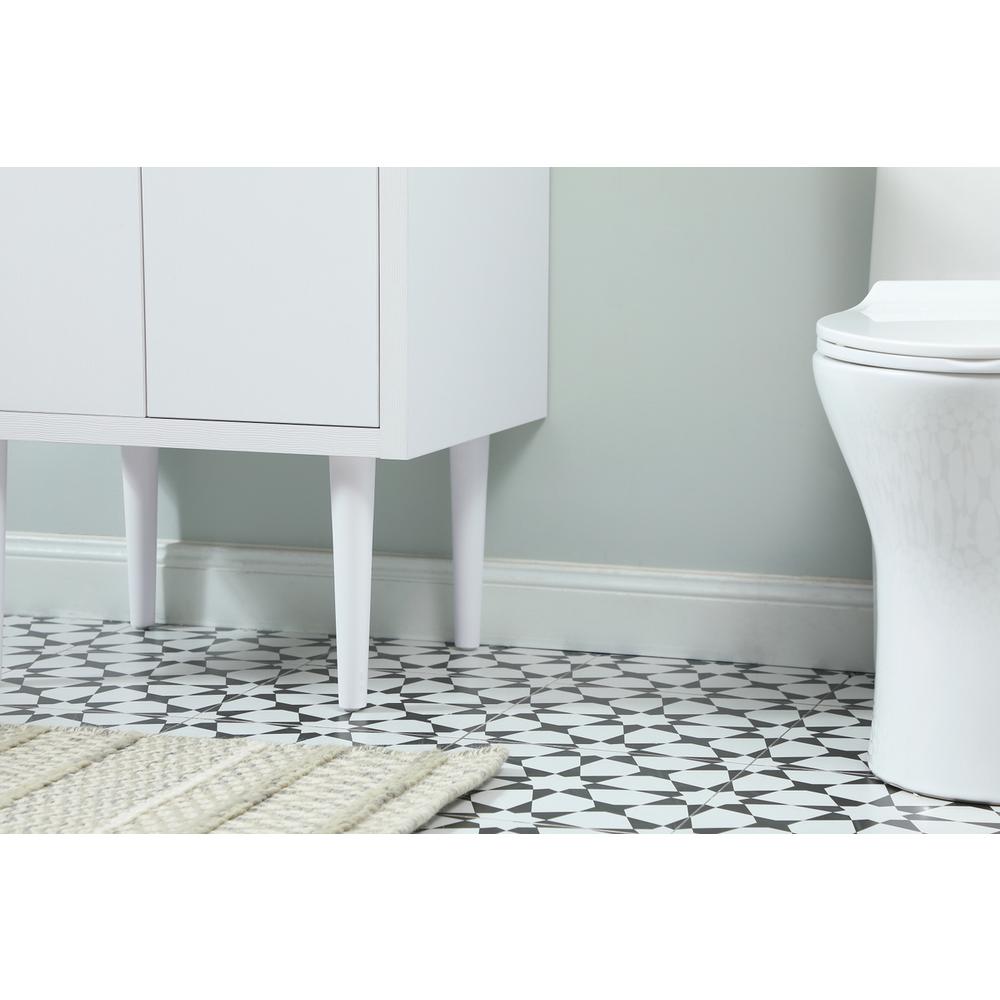 24 inch Single bathroom vanity in white. Picture 9