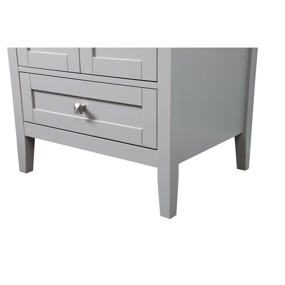 24 Inch SIngle Bathroom Vanity In Grey. Picture 13