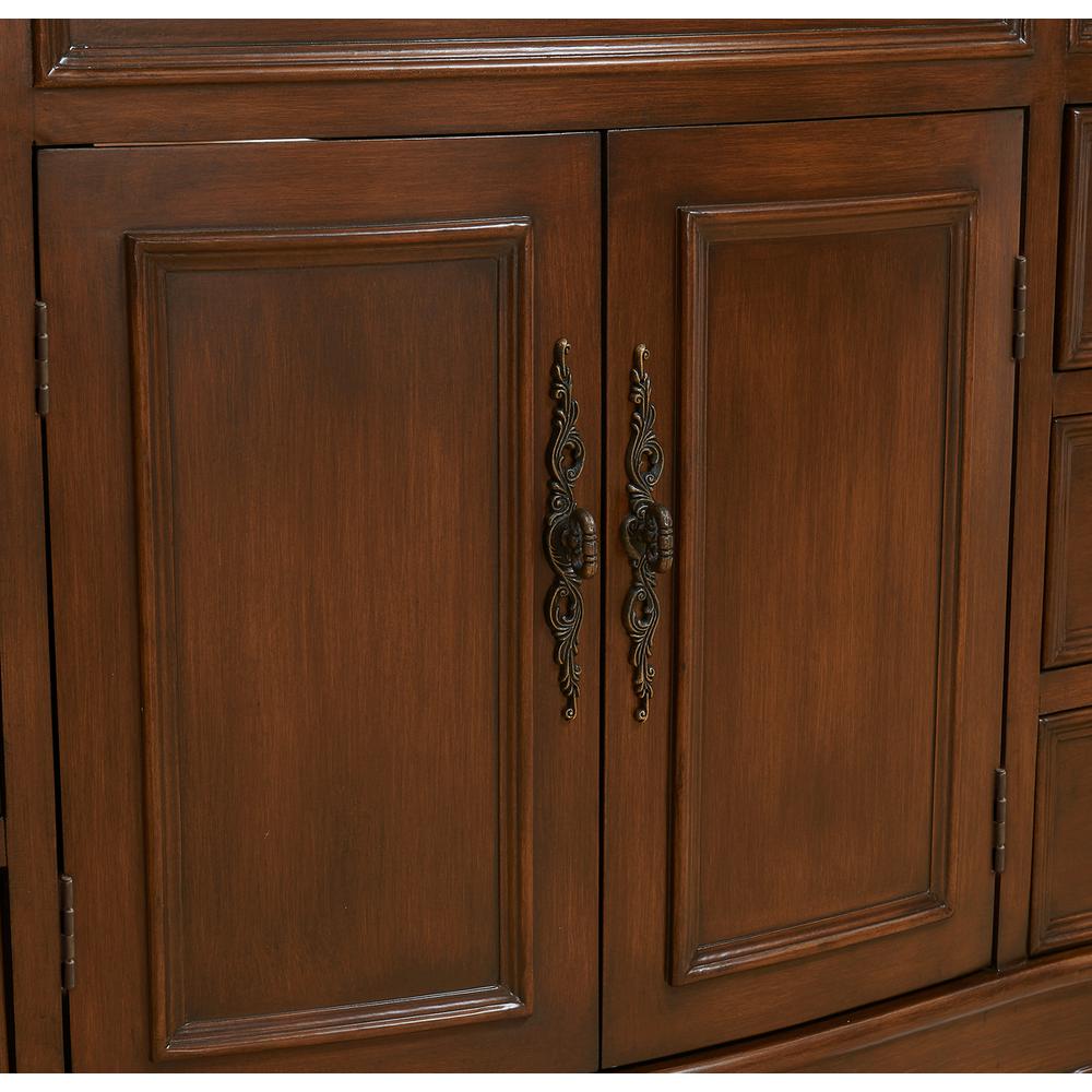 48 inch Single Bathroom vanity in Teak Color with ivory white engineered marble. Picture 7
