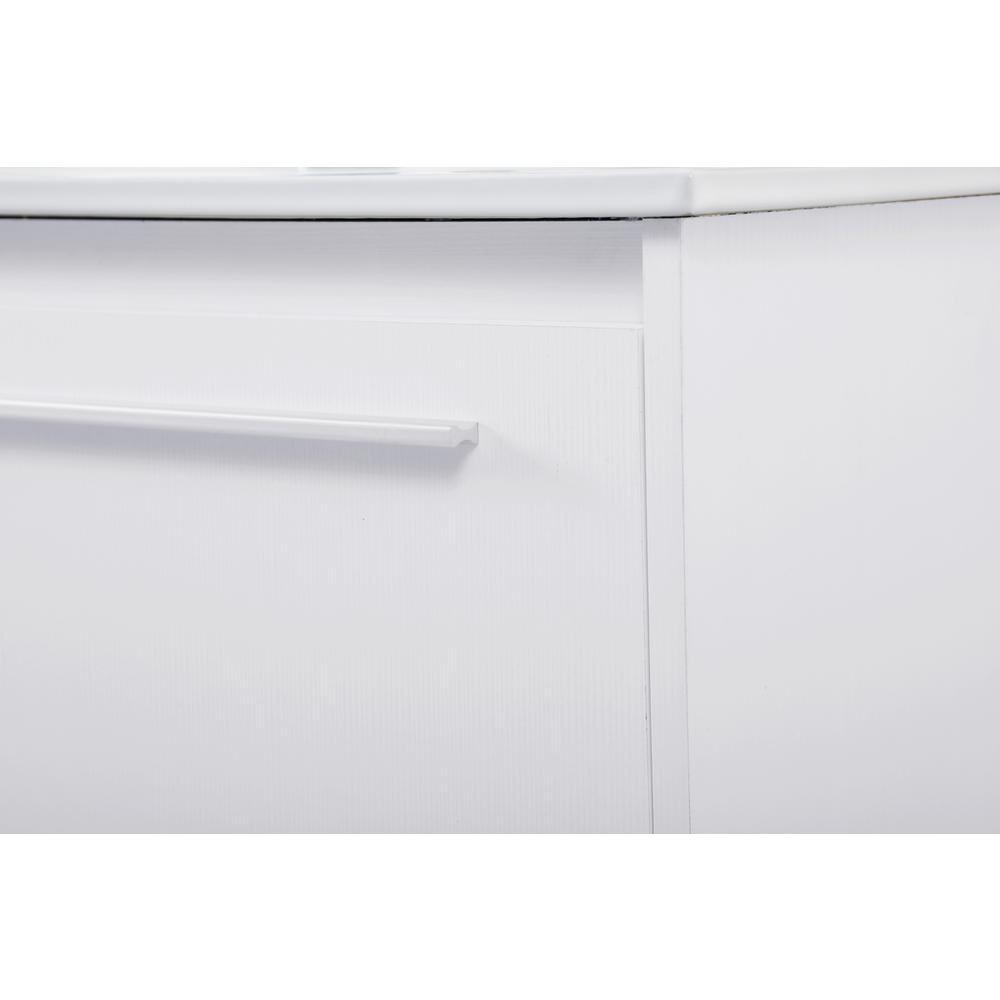 40 inch  Single Bathroom Floating Vanity in White. Picture 5