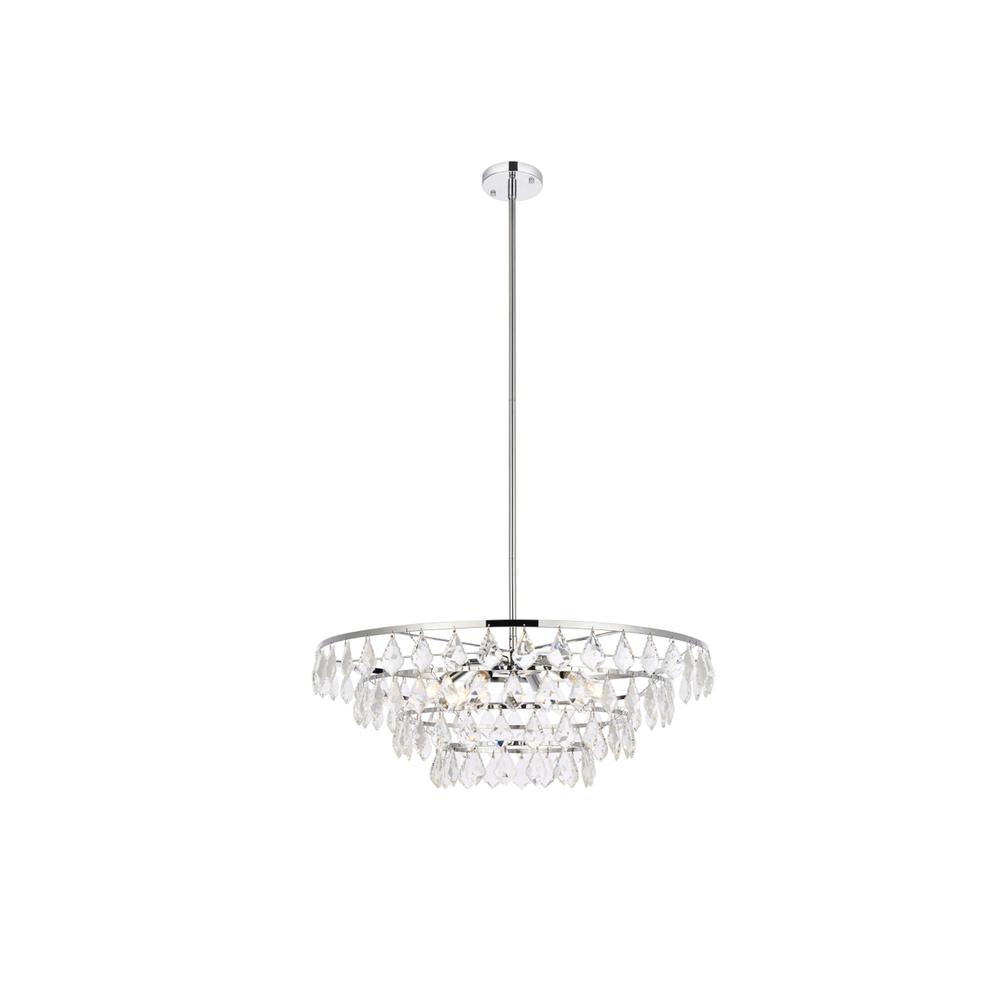 Ella 28 inch pendant in chrome. Picture 1