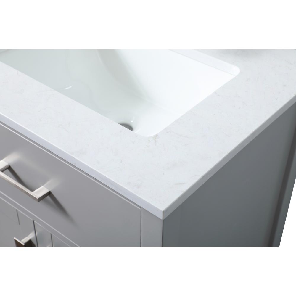 24 Inch SIngle Bathroom Vanity In Grey. Picture 11