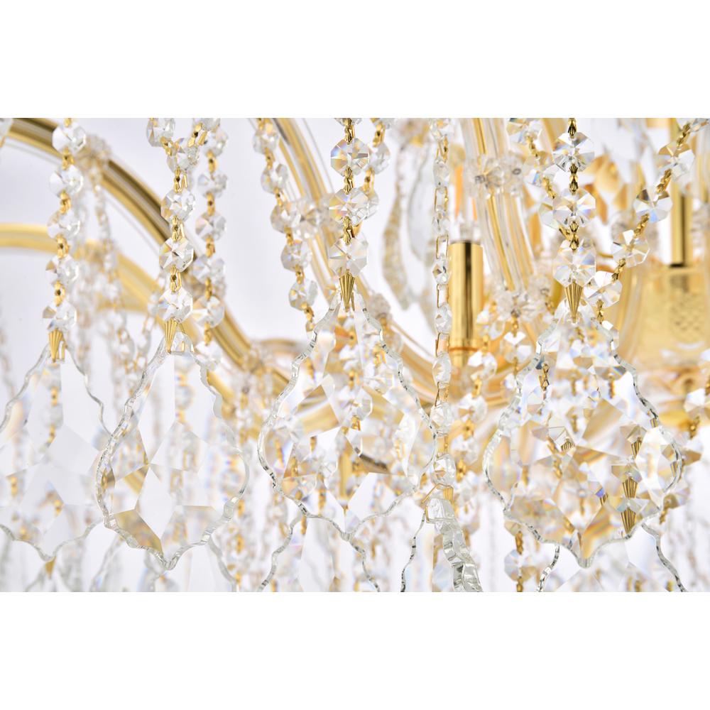 Maria Theresa 8 light Gold Flush Mount Clear Royal Cut Crystal. Picture 5