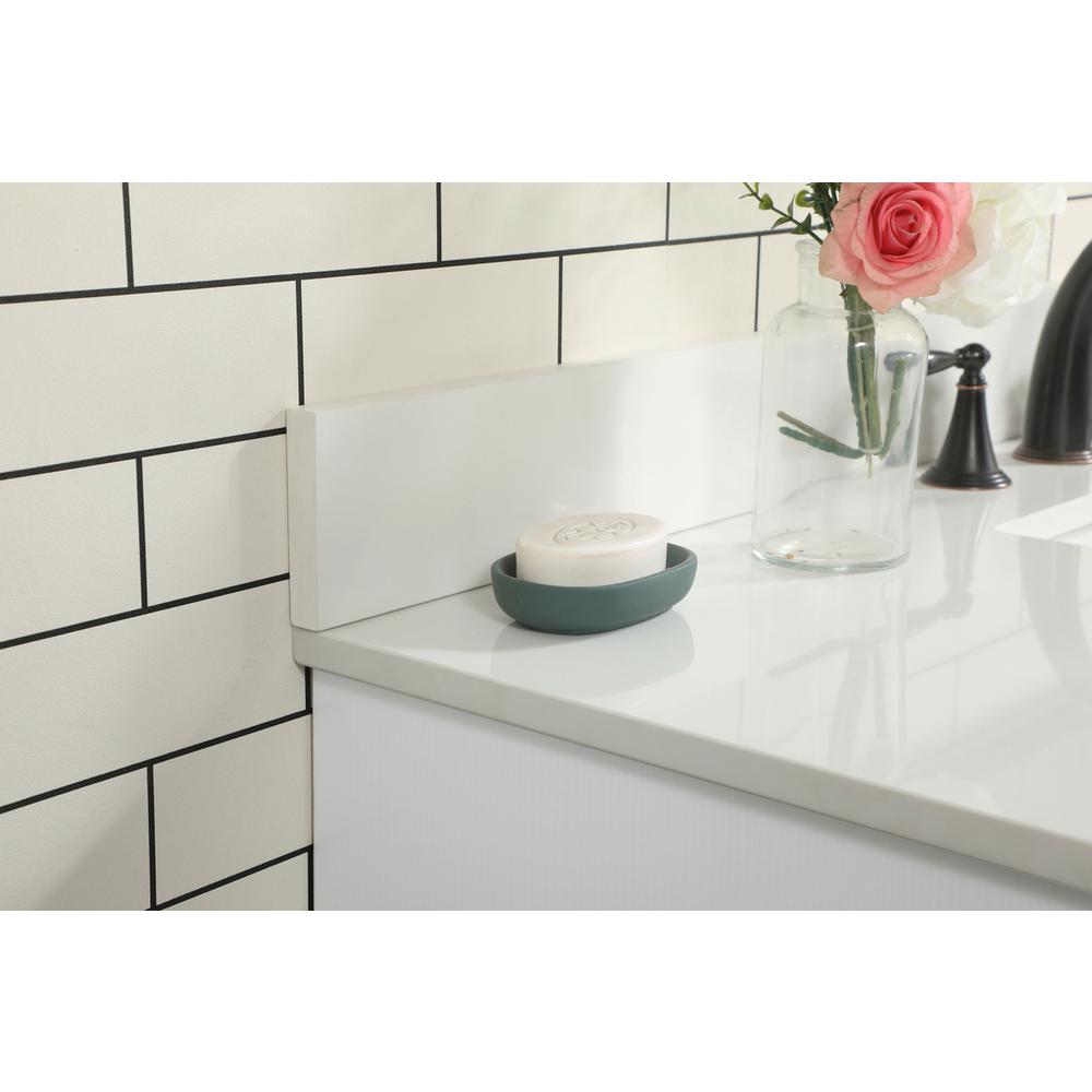 48 inch Single bathroom vanity in white with backsplash. Picture 5