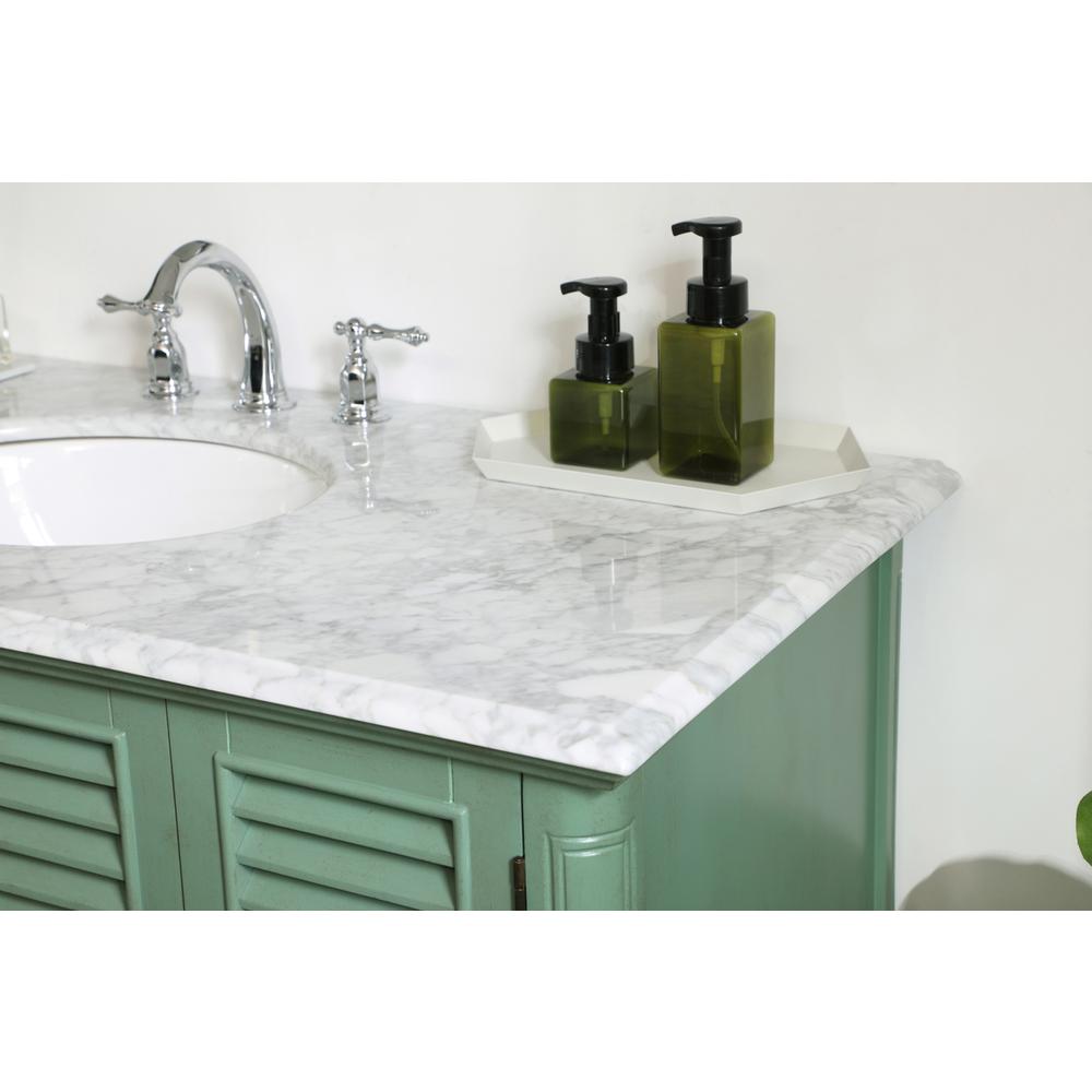 48 inch Single Bathroom Vanity in Vintage Mint. Picture 4