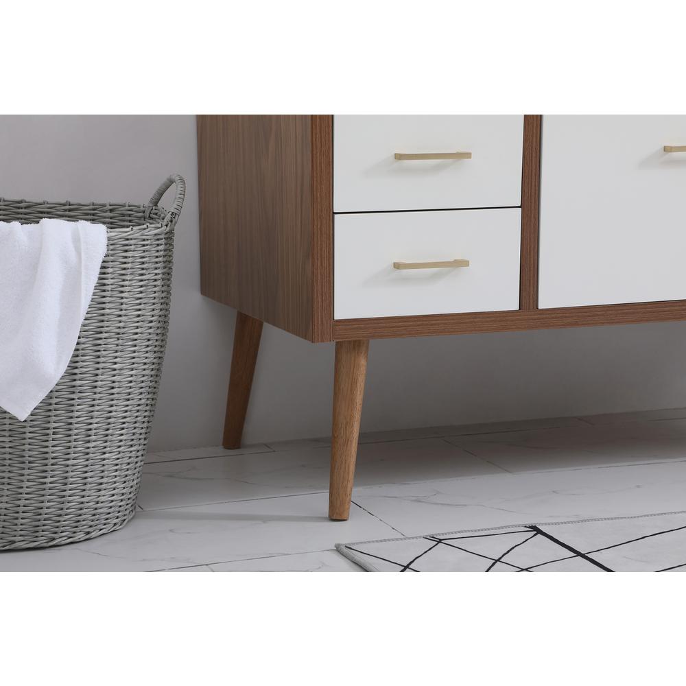 48 inch bathroom vanity in White. Picture 6