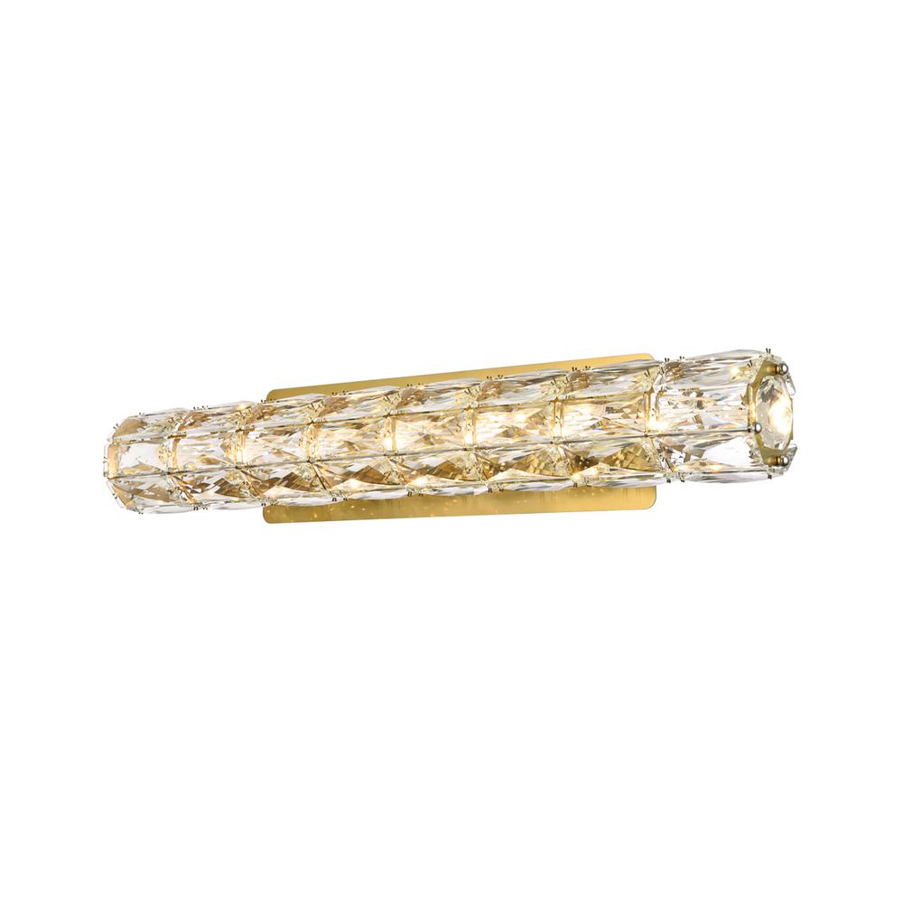 Valetta 24 inch LED linear wall sconce in gold. Picture 2