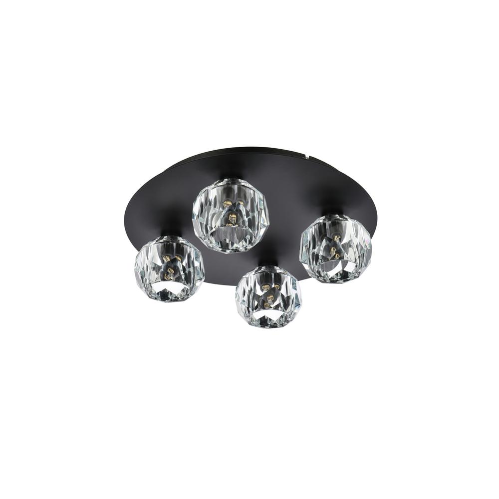 Graham 4 Light Ceiling Lamp in Black. Picture 6
