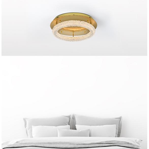 Bowen 22 inch Adjustable LED Flush Mount in Satin Gold. Picture 10