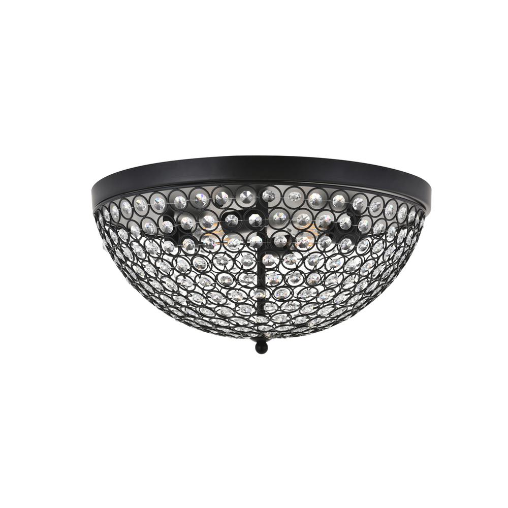 Taye 4 light Matte Black Flush Mount. Picture 2