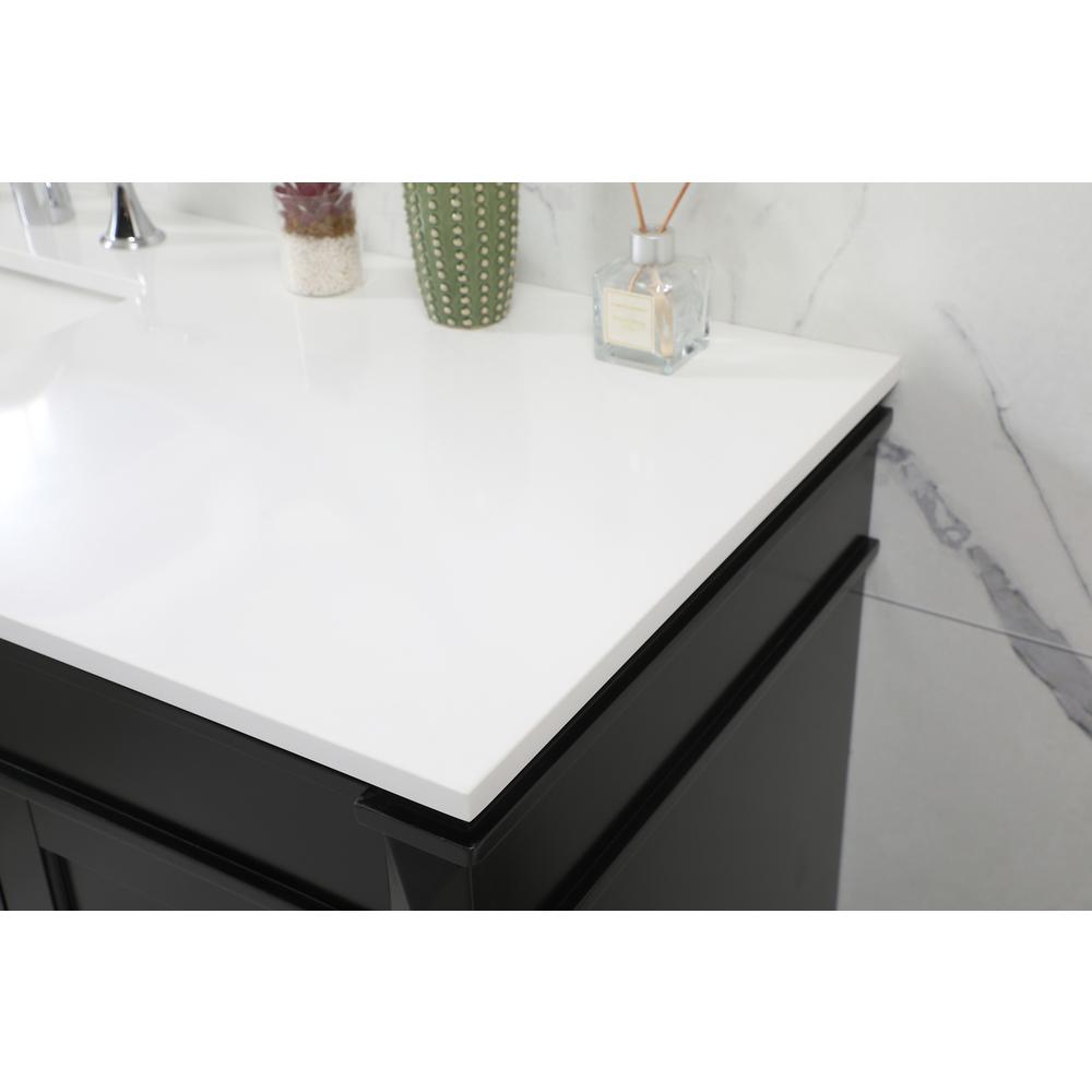 60 inch Single bathroom vanity in black. Picture 5