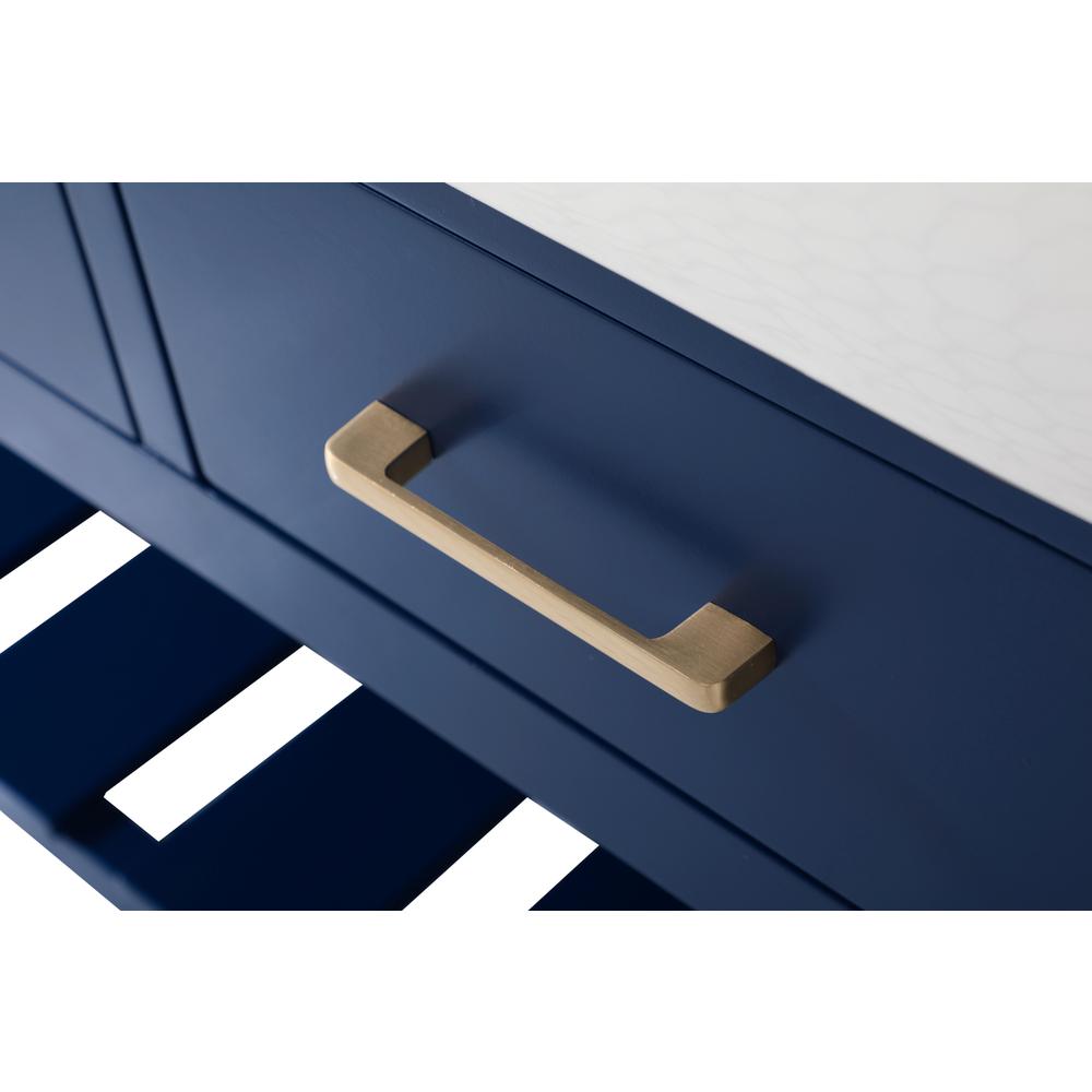 60 inch double bathroom vanity in blue. Picture 12