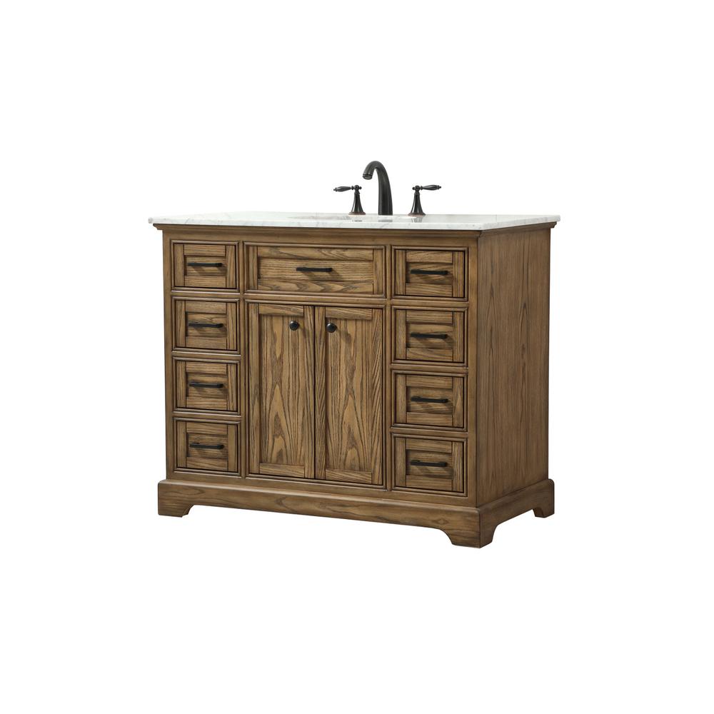 42 inch Single bathroom vanity in driftwood. Picture 7