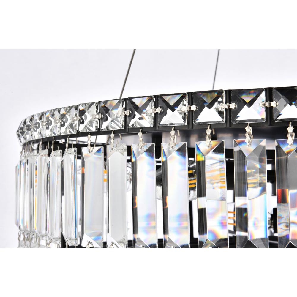 Maxime 24 inch black chandelier. Picture 4