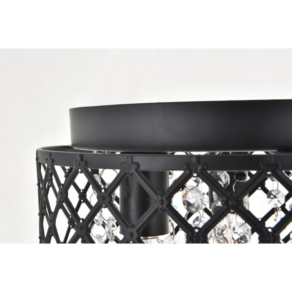 Tully 3 light Matte Black Flush Mount. Picture 10