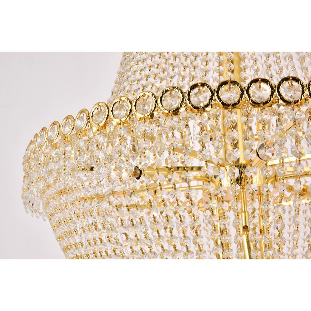 Century 17 light Gold Chandelier Clear Royal Cut Crystal. Picture 4