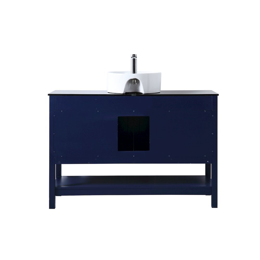 48 Inch Vessel Sink Bathroom Vanity In Blue. Picture 15