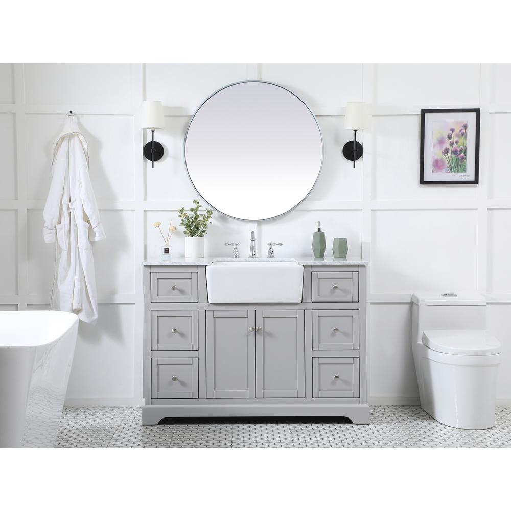48 inch Single bathroom vanity in grey. Picture 4