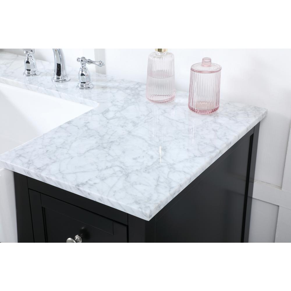 48 inch Single bathroom vanity in black. Picture 5