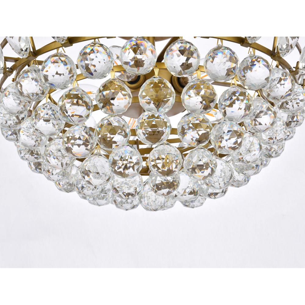 Emilia 18 inch flush mount in brass. Picture 3