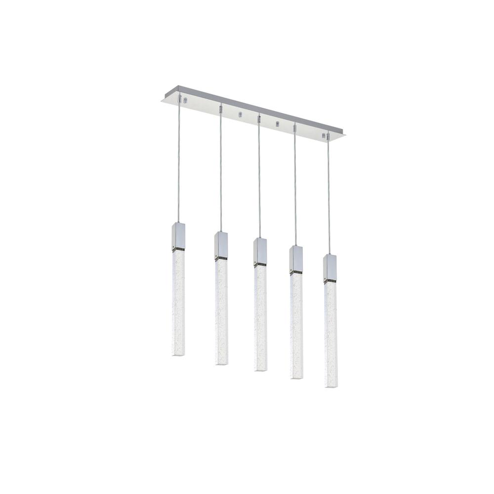 Weston 5 lights pendant in chrome. Picture 6