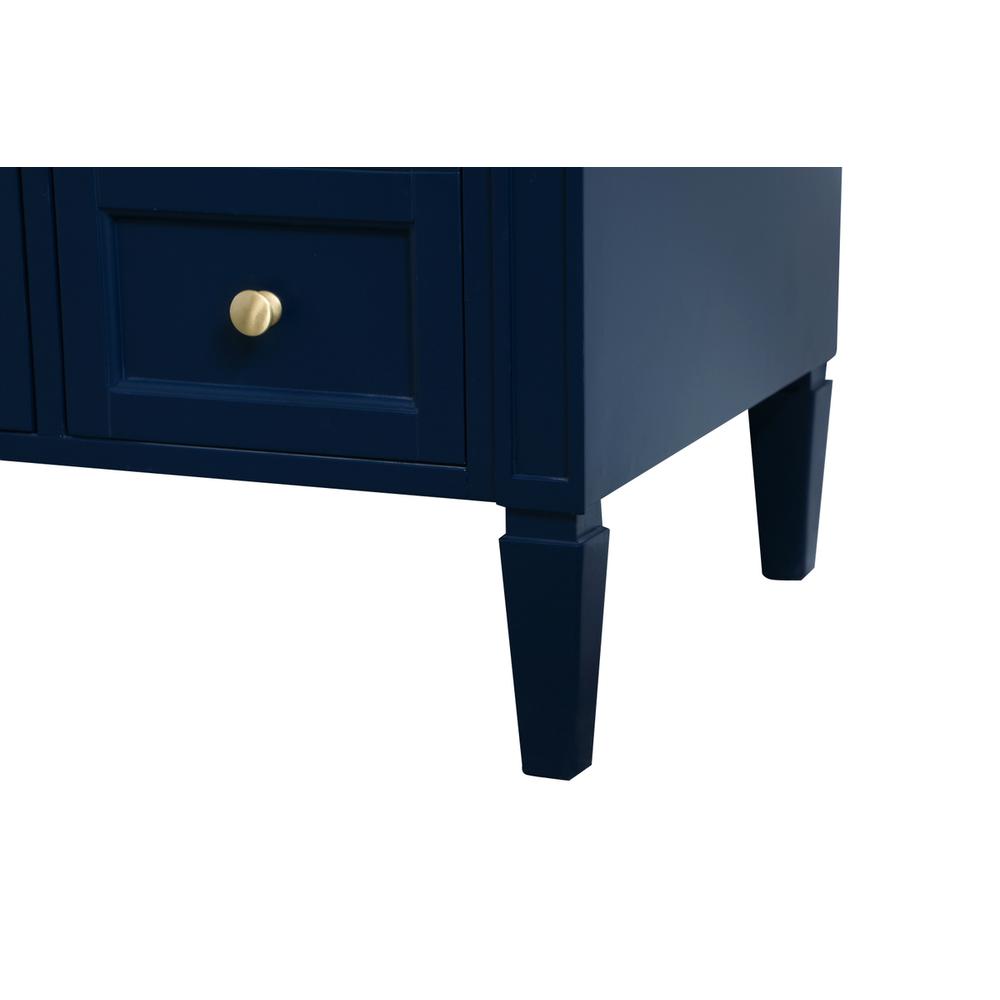42 inch Single bathroom vanity in blue. Picture 13