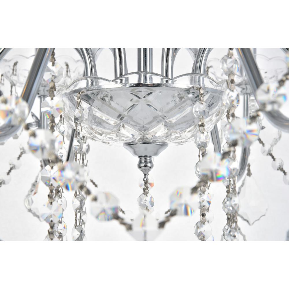 St. Francis 8 light Chrome Chandelier Clear Royal Cut Crystal. Picture 6