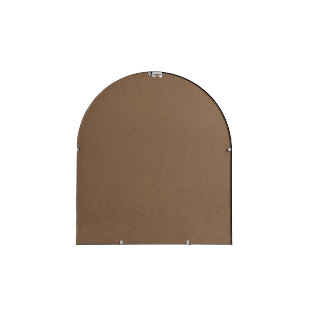 Metal Frame Arch Mirror 27x30 Inch in Silver. Picture 8