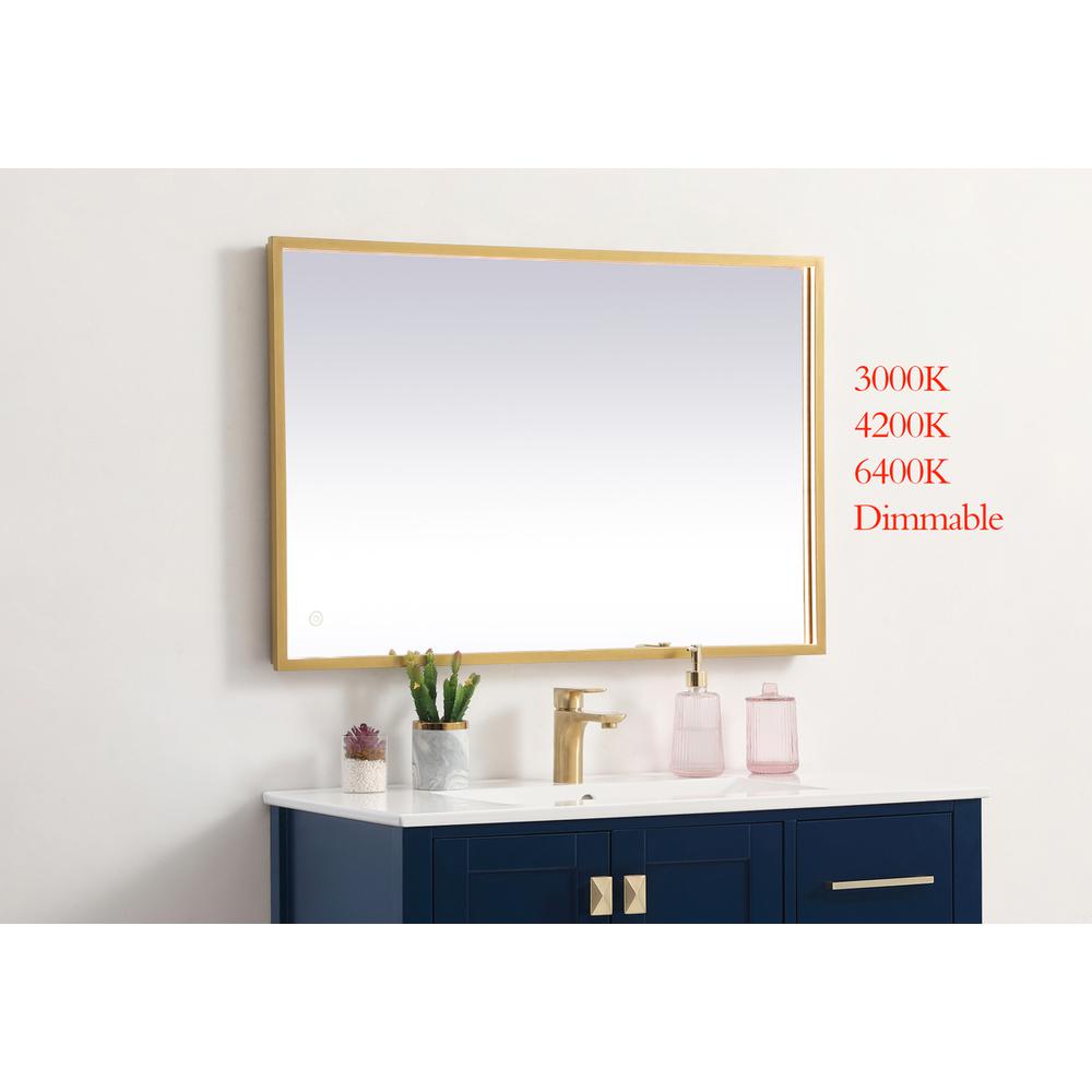 Pier 24x36 inch LED mirror with adjustable color temperature. Picture 2