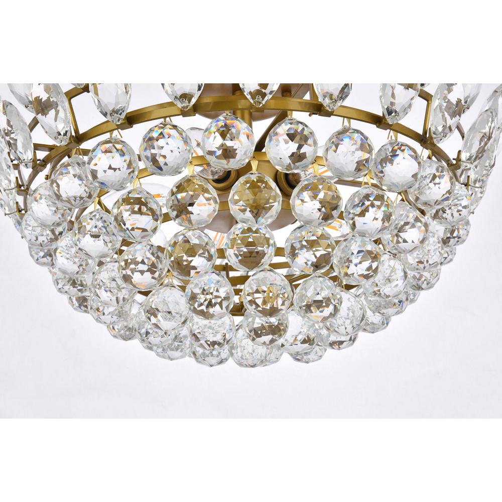 Emilia 20 inch flush mount in brass. Picture 3