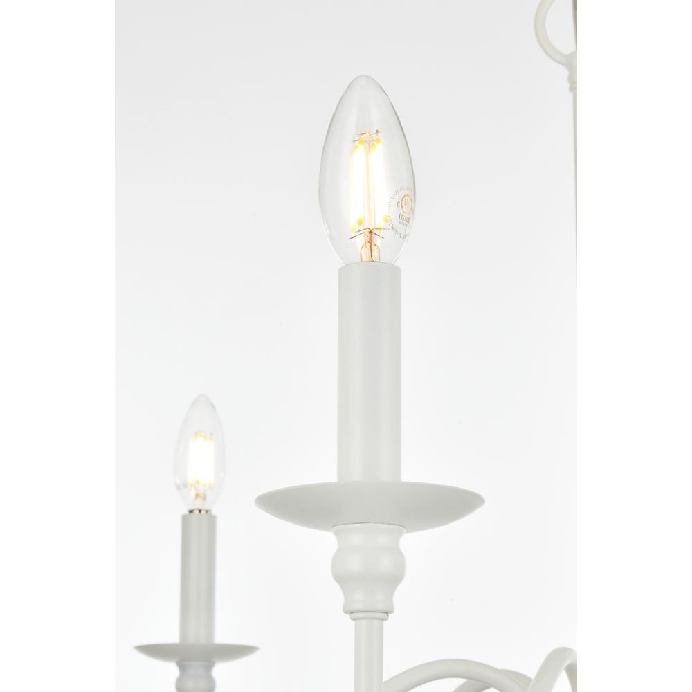 Rohan 48 inch chandelier in White. Picture 3