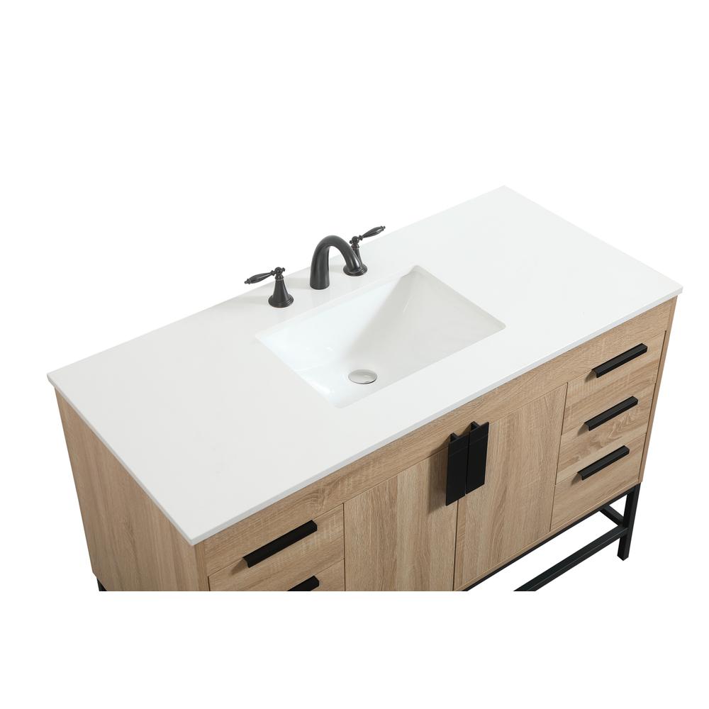 48 inch Single bathroom vanity in mango wood. Picture 10
