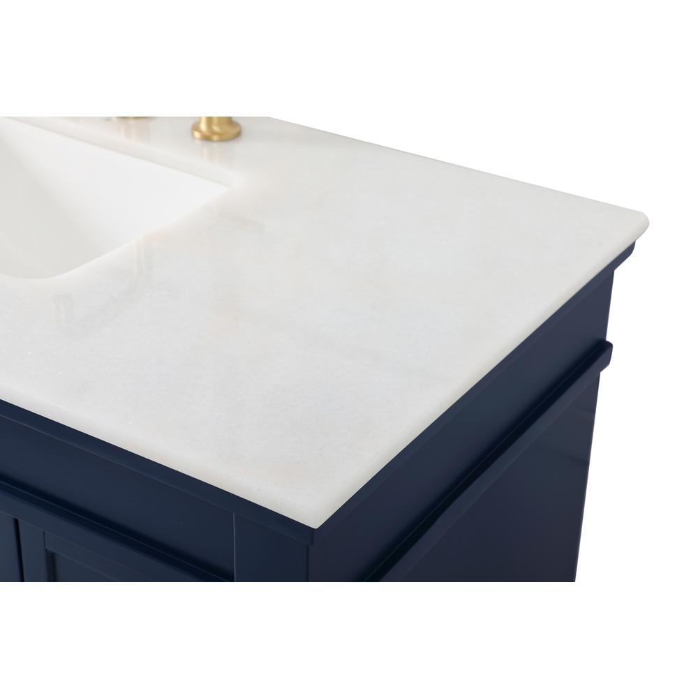42 inch Single bathroom vanity in blue. Picture 11