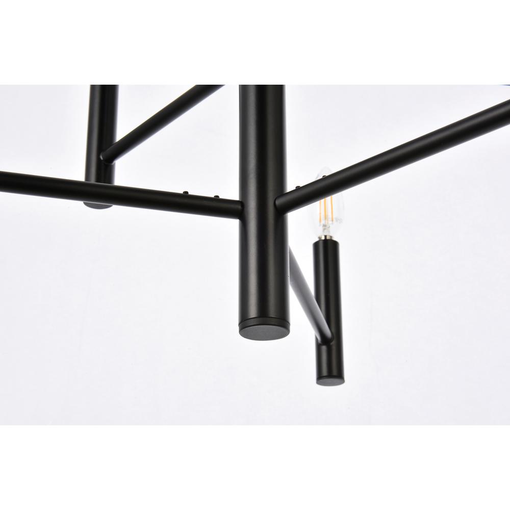 Carmella 6 lights pendant in black. Picture 3