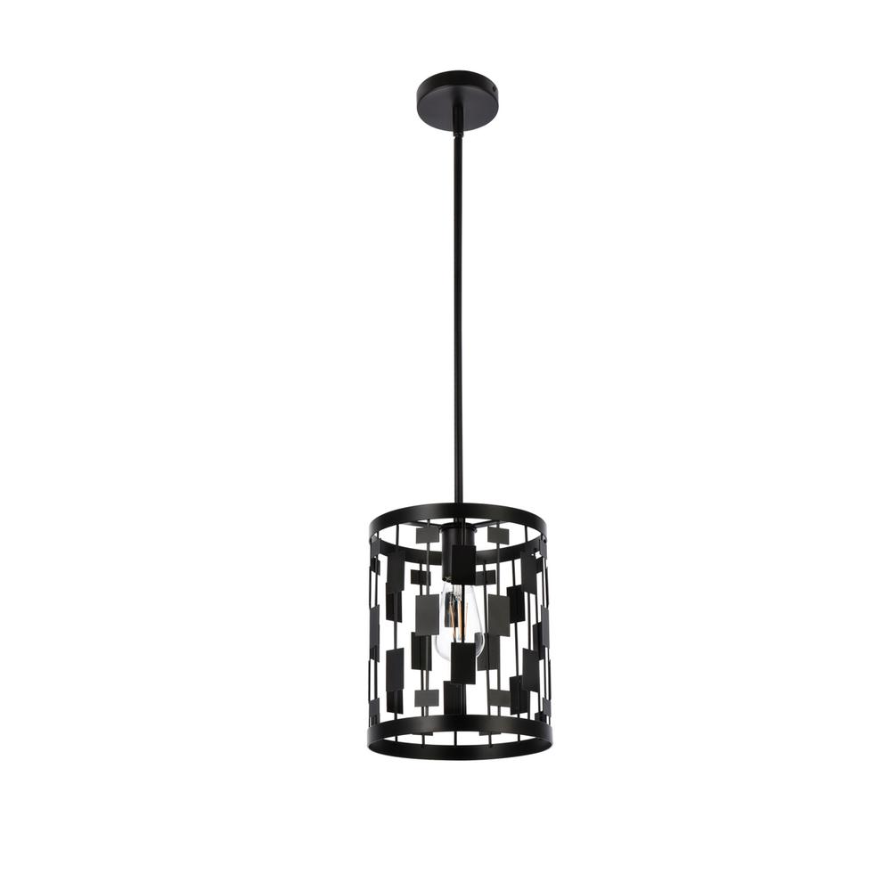 Levante 1 light pendant in black. Picture 6