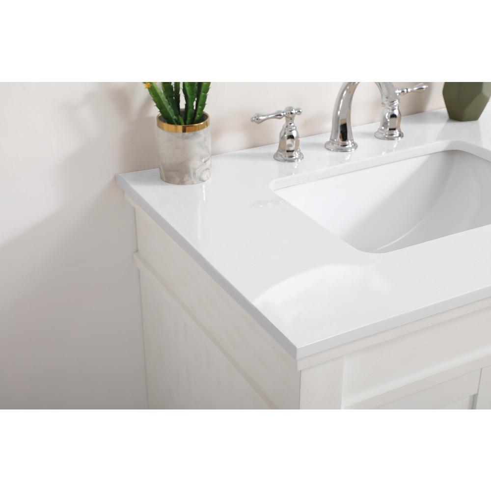 30 inch Single Bathroom vanity in Antique White. Picture 5
