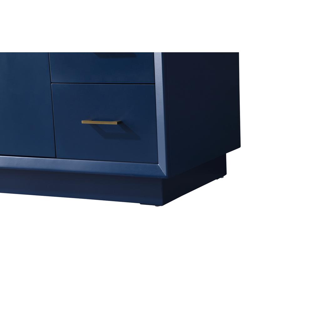 60 Inch SIngle Bathroom Vanity In Blue. Picture 13