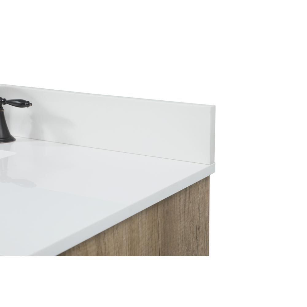 32 inch Single bathroom vanity in natural oak with backsplash. Picture 11