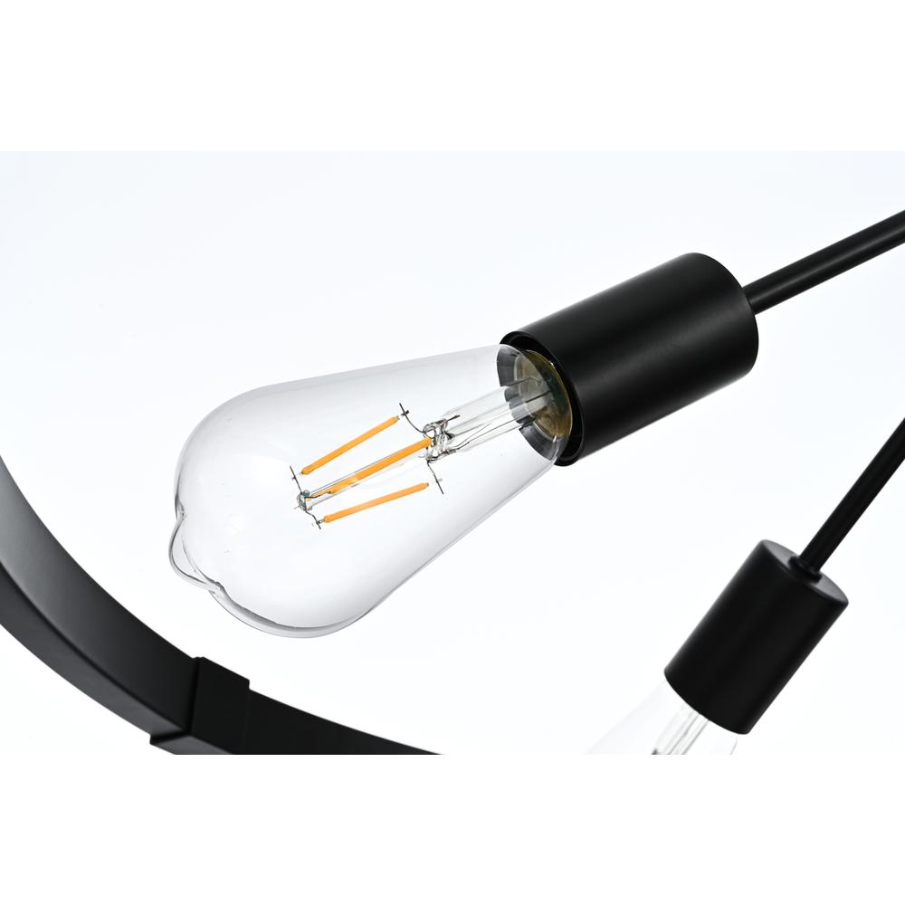 Thora 32 inch Pendant Light in Black. Picture 4