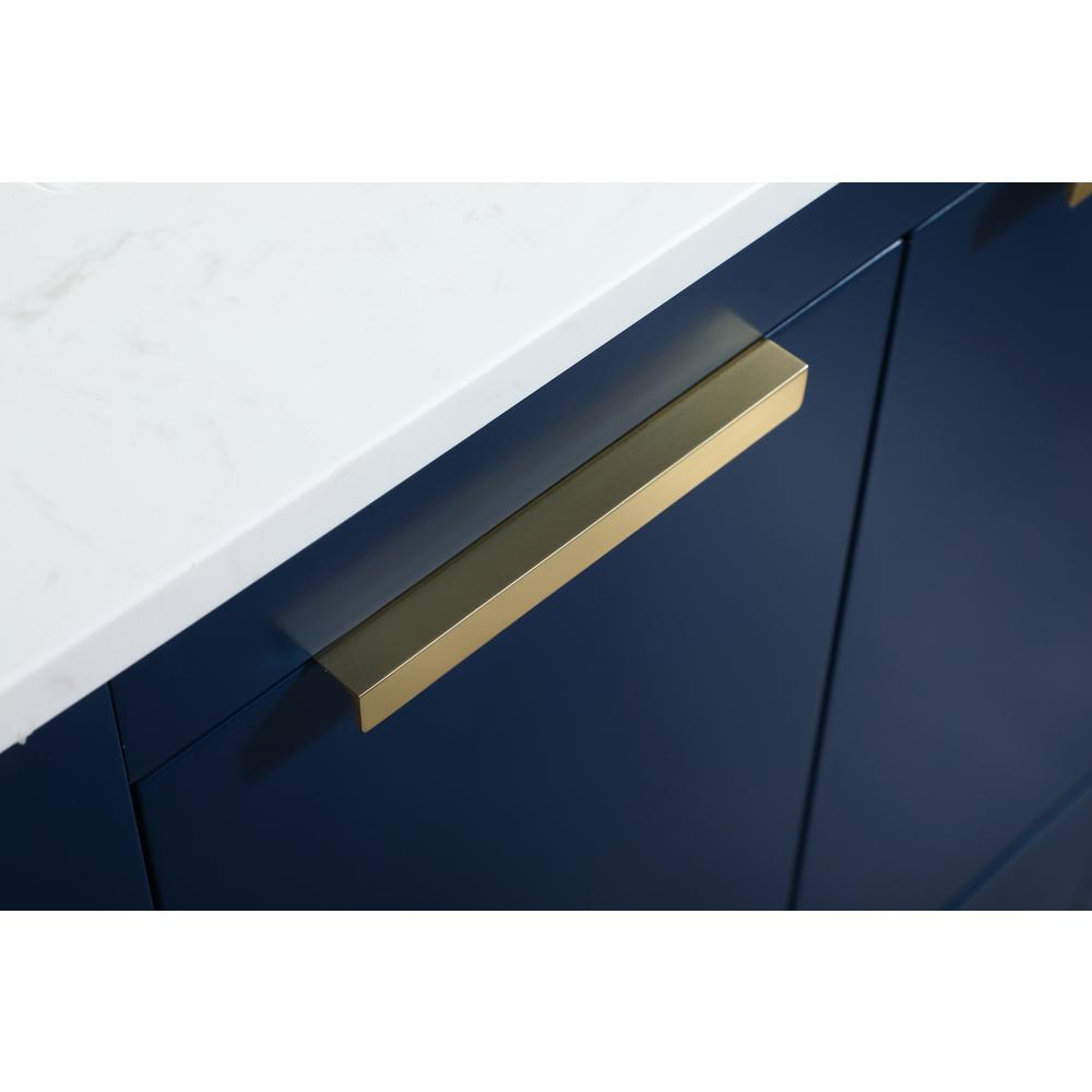 24 inch Single bathroom vanity in blue. Picture 12