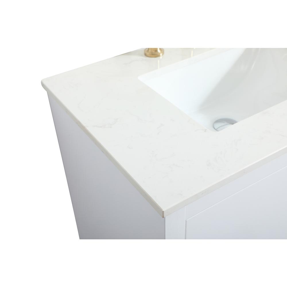 30 inch Single bathroom vanity in white. Picture 11
