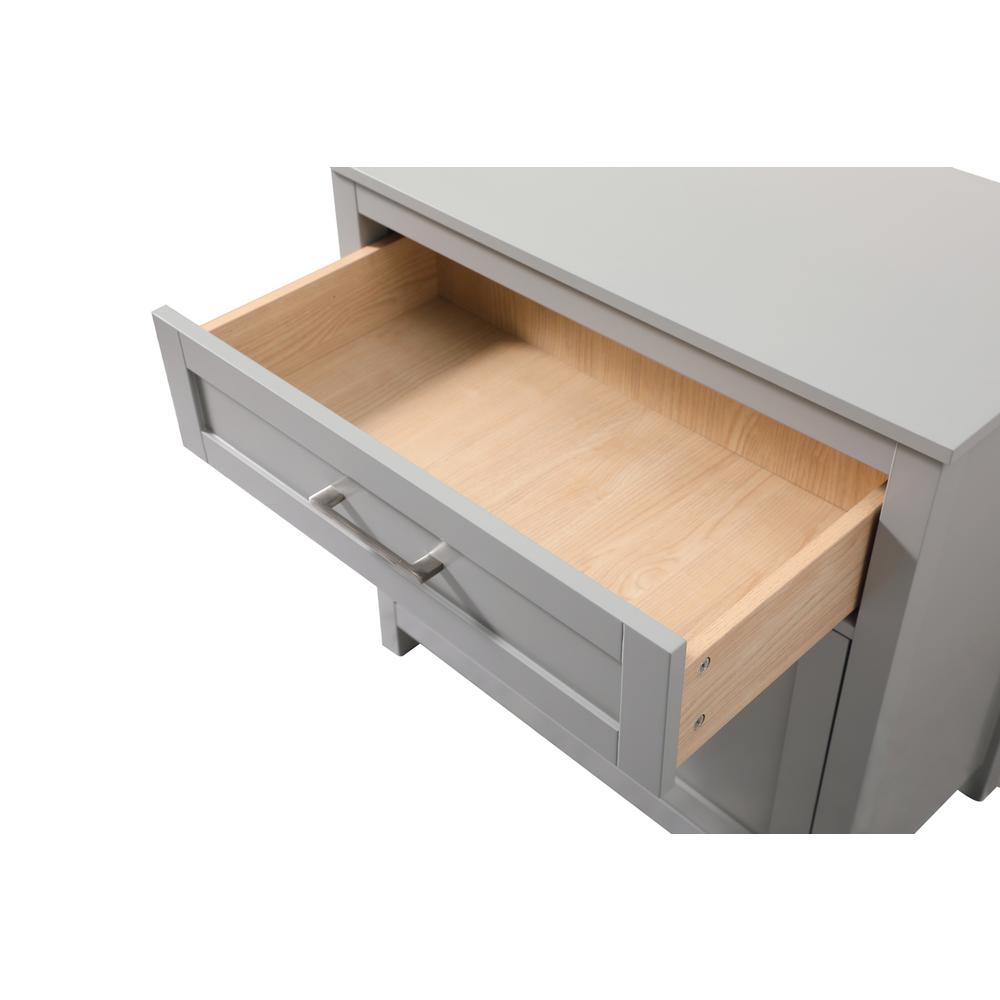 30 Inch Wide Bathroom Storage Freestanding Cabinet In Grey. Picture 6