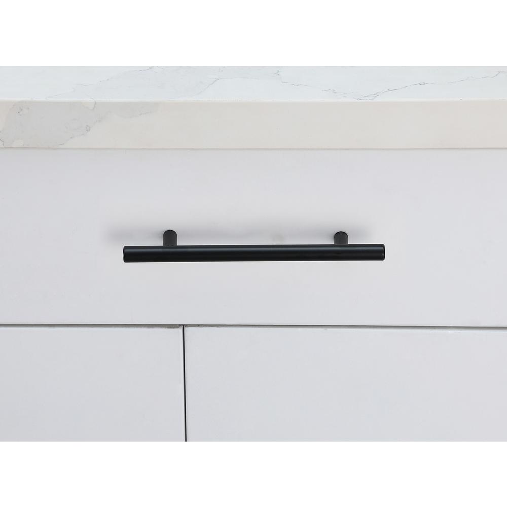 Quinn 5" Center to Center Matte Black Bar Pull Multipack (set of 10). Picture 6