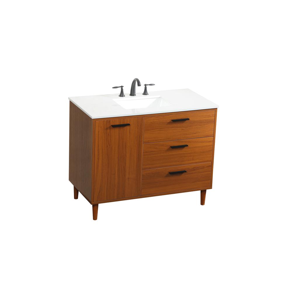 42 inch bathroom vanity in Teak. Picture 8