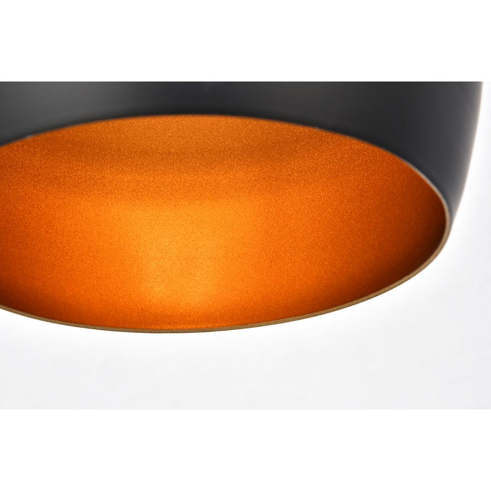 Nora Collection Pendant D6in H11.5in Lt:1 Black finish. Picture 4