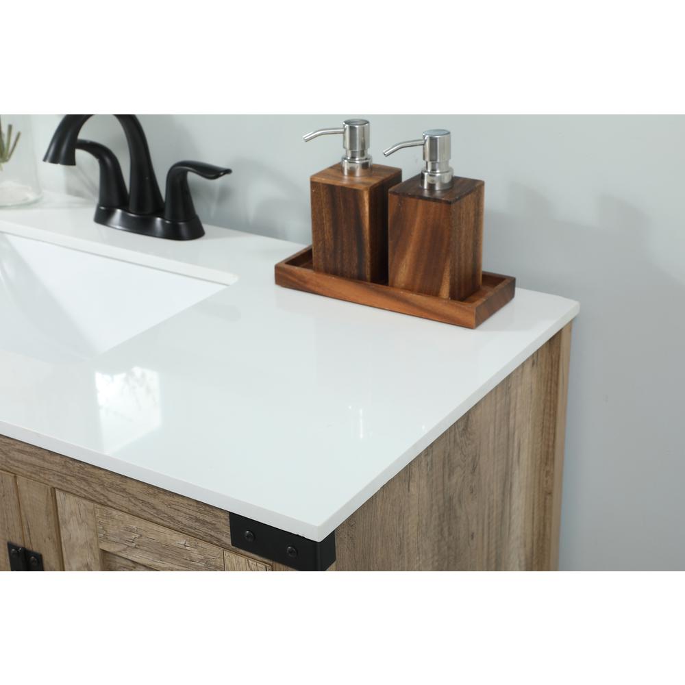 32 inch Single bathroom vanity in natural oak. Picture 5
