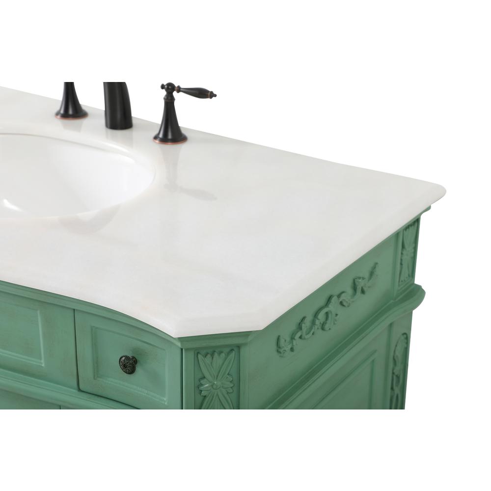 42 inch Single bathroom vanity in vintage mint. Picture 11
