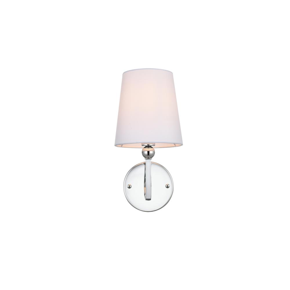 Colson 1 light Chrome and Clear Bath Sconce. Picture 1