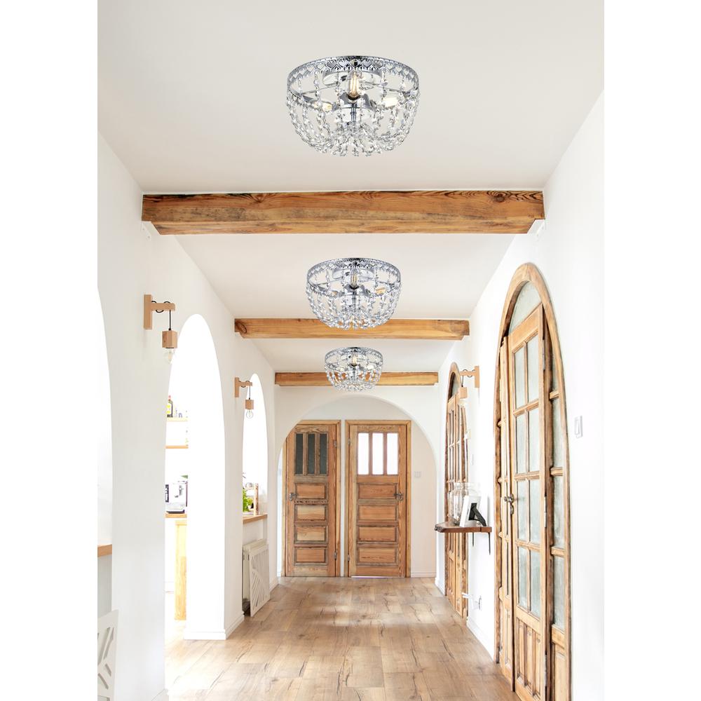 Kylie 10 inch flush mount in chrome. Picture 8