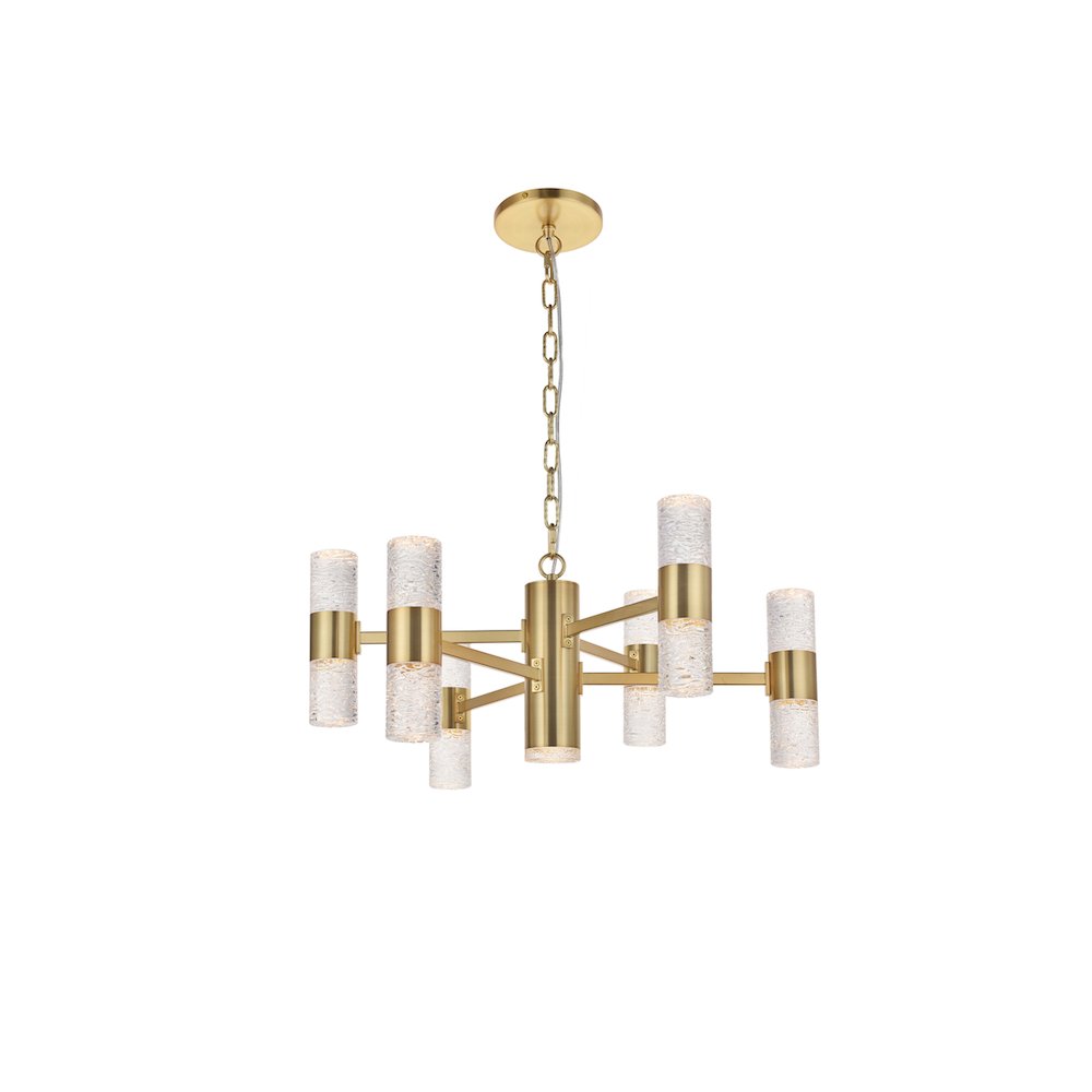 Vega 13 Light Gold Led Pendant. Picture 6